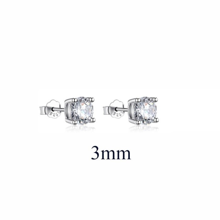 Orecchino punto luce in argento 925%