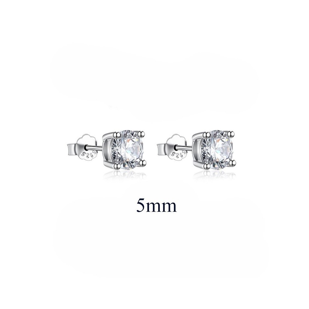 Orecchino punto luce in argento 925%