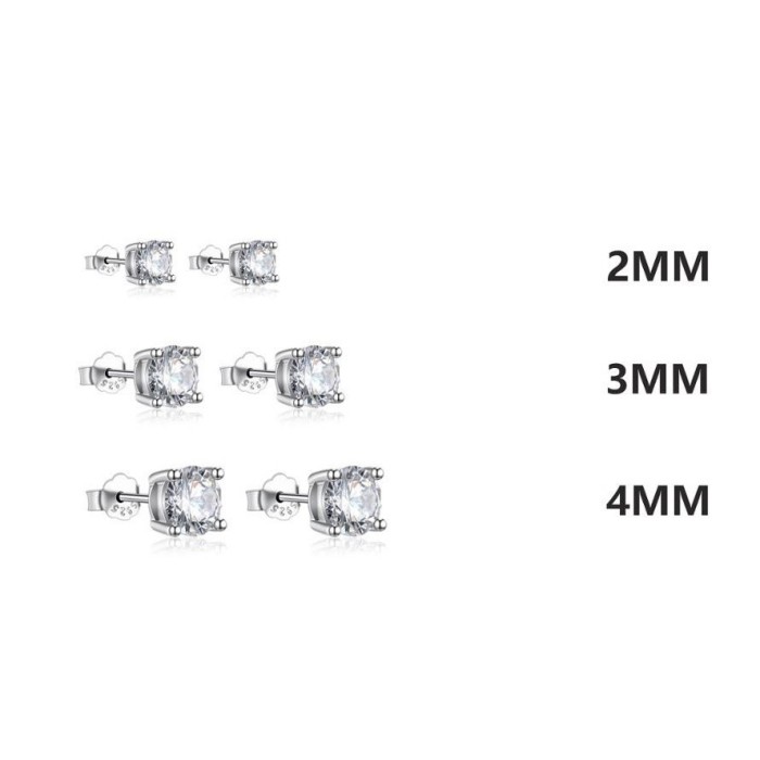 Orecchino punto luce in argento 925%