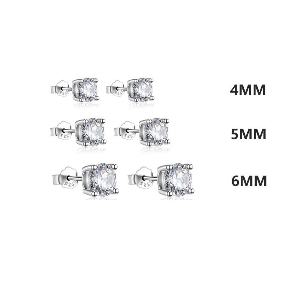 Orecchino punto luce in argento 925%