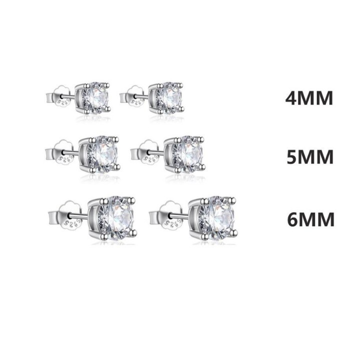 Orecchino punto luce in argento 925%