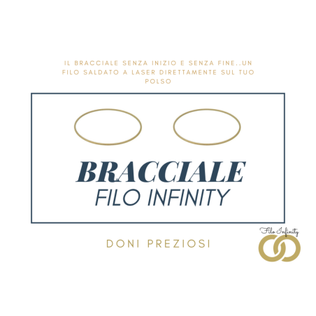 Prenotazione Bracciale Filo Infinity Oro 18kt singolo