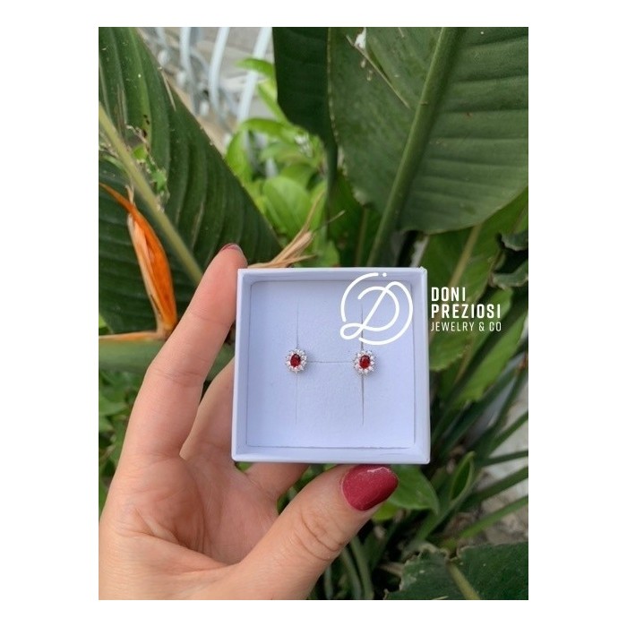 Coppia orecchini Mini Kate in argento 925% placcato oro bianco