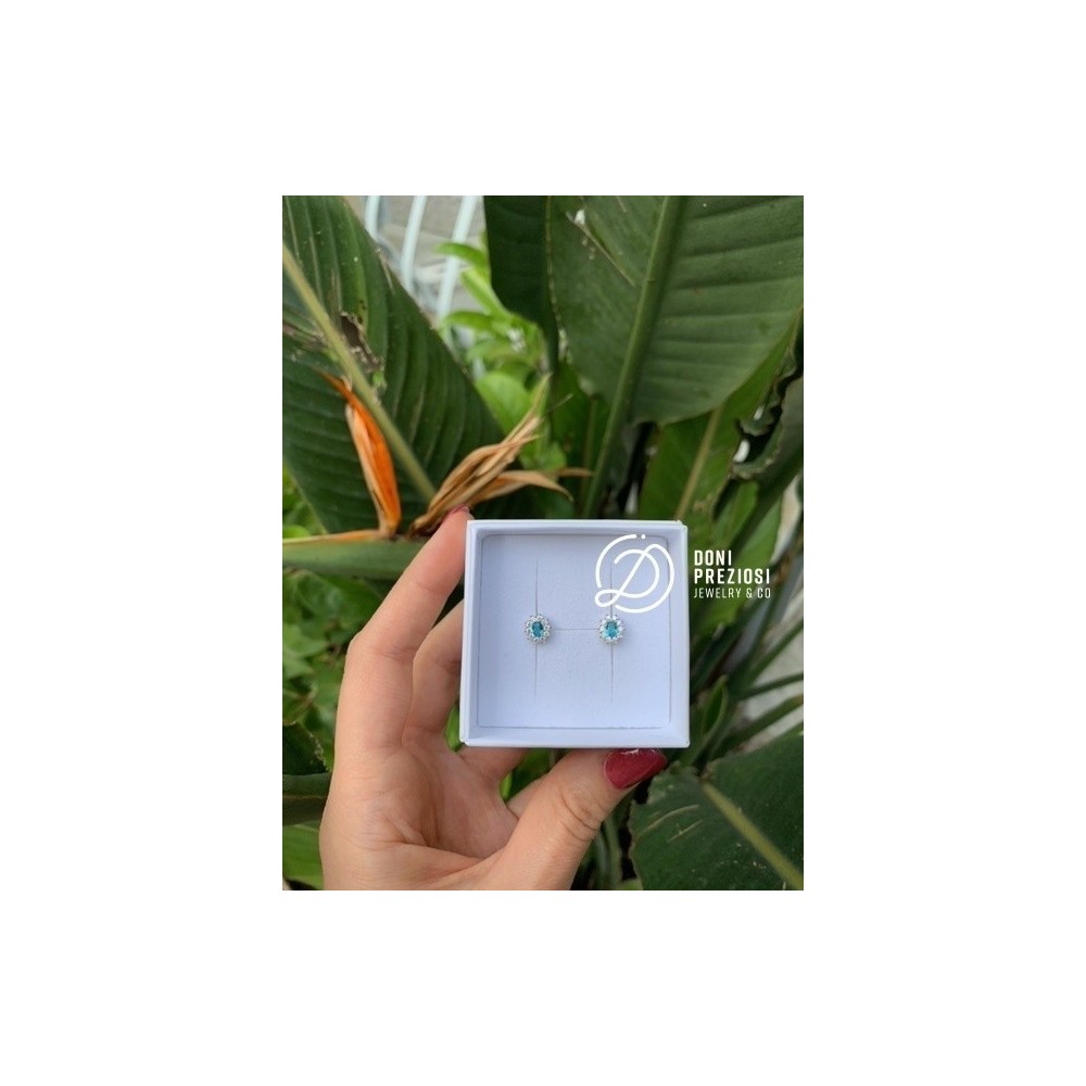 Coppia orecchini Mini Kate in argento 925% placcato oro bianco