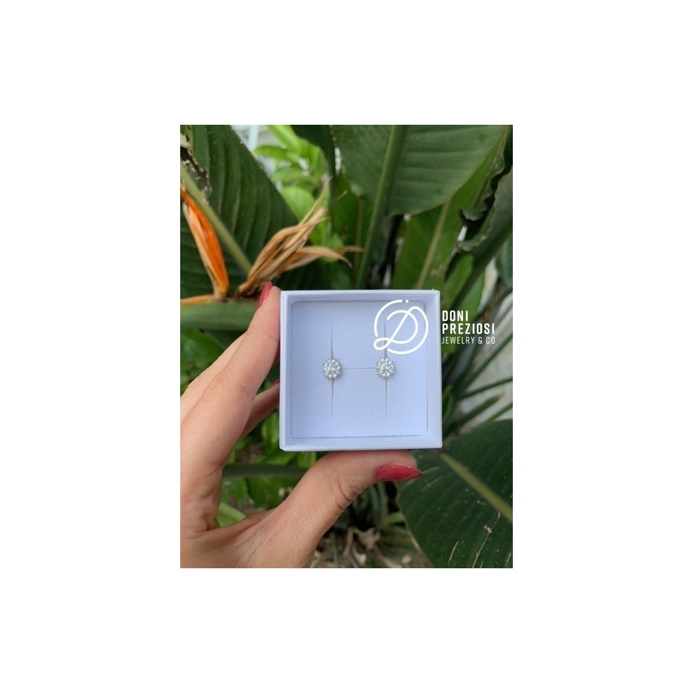 Coppia orecchini Mini Kate in argento 925% placcato oro bianco