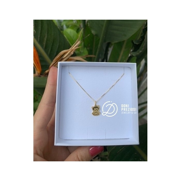 Collana Teddy in argento 925% placcato oro