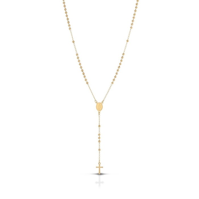 Collana Rosario Acciaio Classica lunga Resistente varie colorazioni uomo/donna/unisex