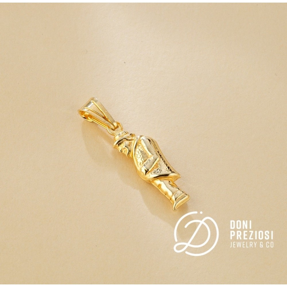 Ciondolo gobbo scaramantico in argento 925% con o senza collana a scelta