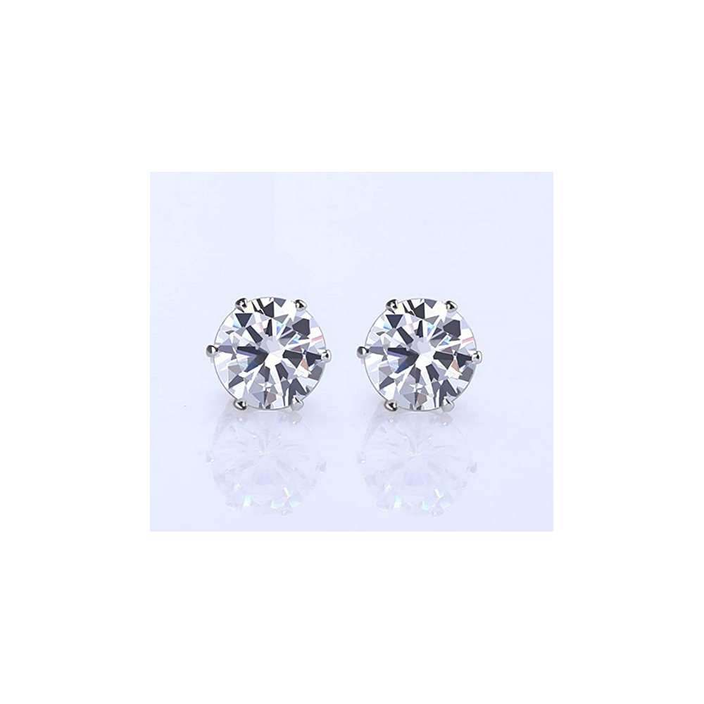 Coppia di orecchini punto luce in acciaio resistente