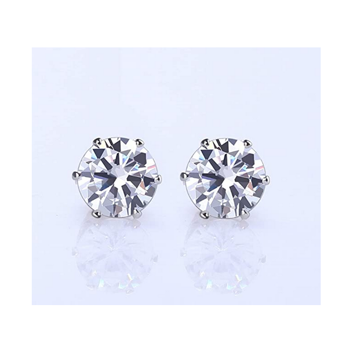 Coppia di orecchini punto luce in acciaio resistente