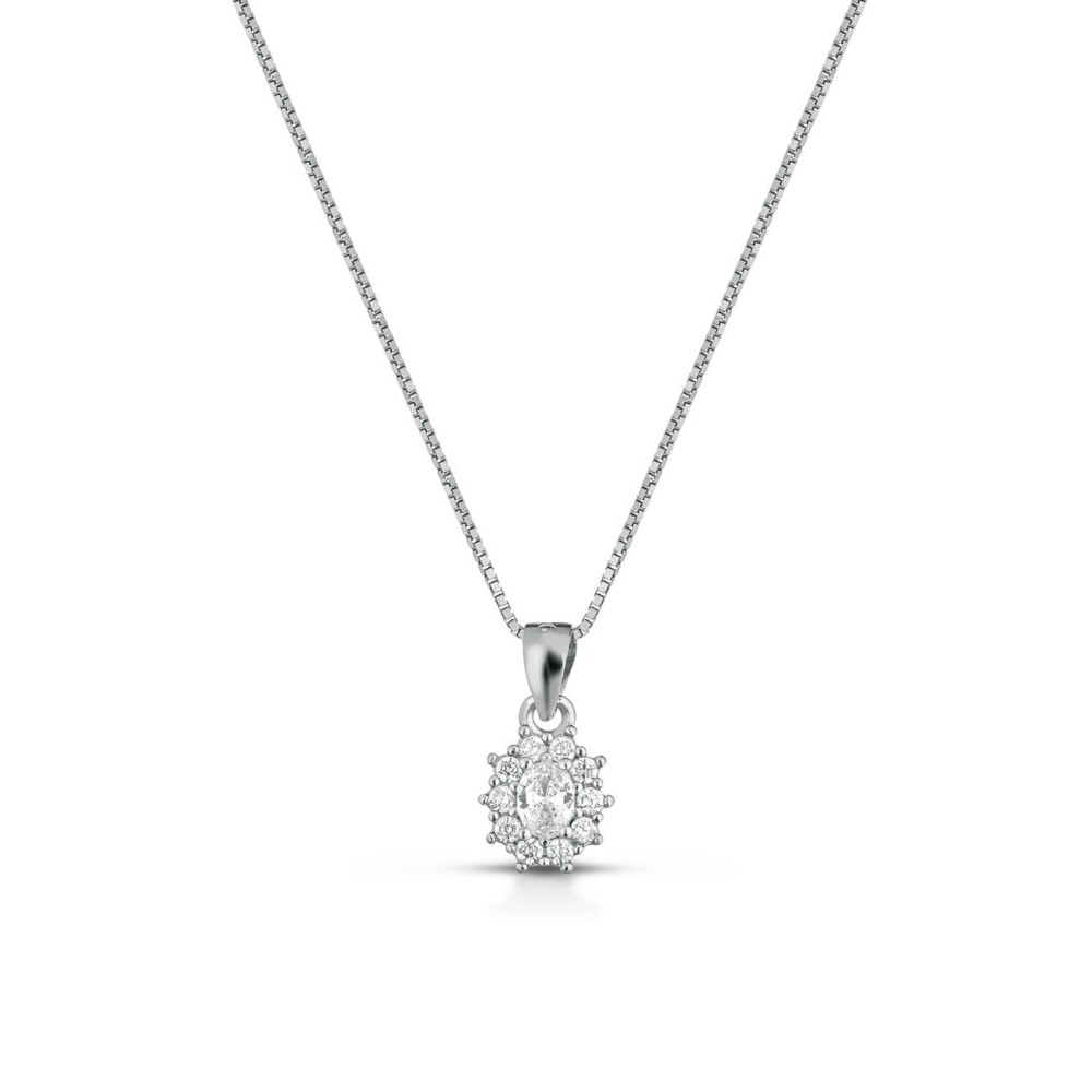 Collana Mini Kate ovale in argento 925%