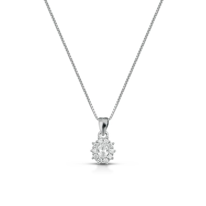 Collana Mini Kate ovale in argento 925%
