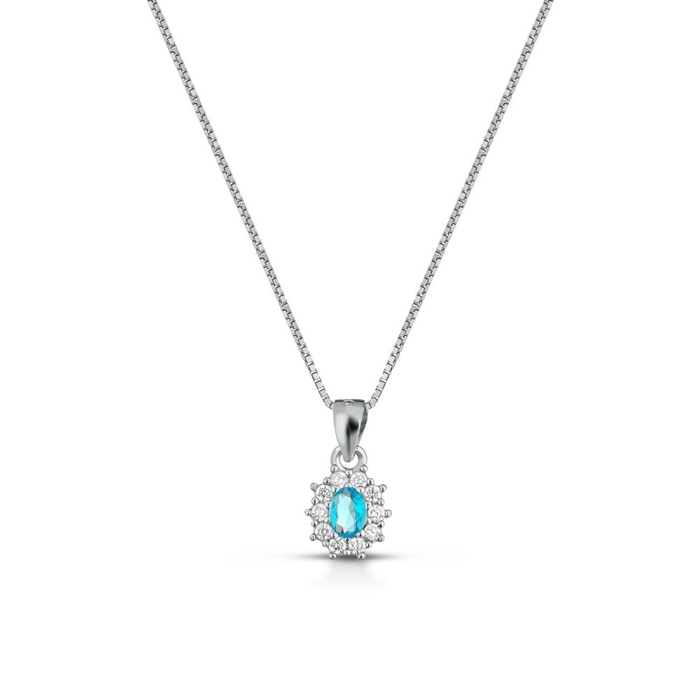Collana Mini Kate ovale in argento 925%