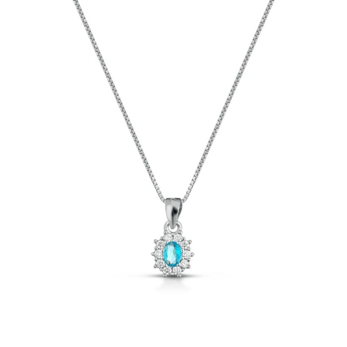 Collana Mini Kate ovale in argento 925%