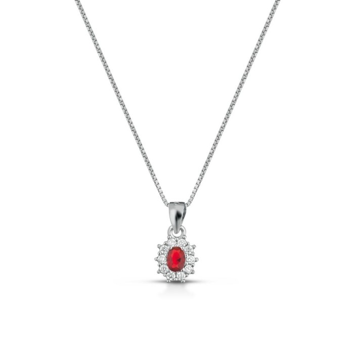 Collana Mini Kate ovale in argento 925%