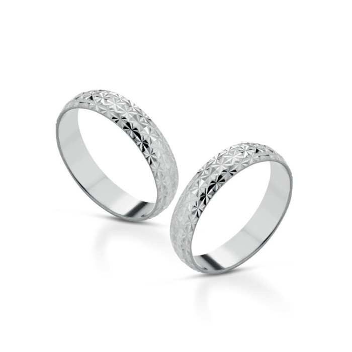 Fedine d'argento lui e lei con incisioni | Donipreziosi.com