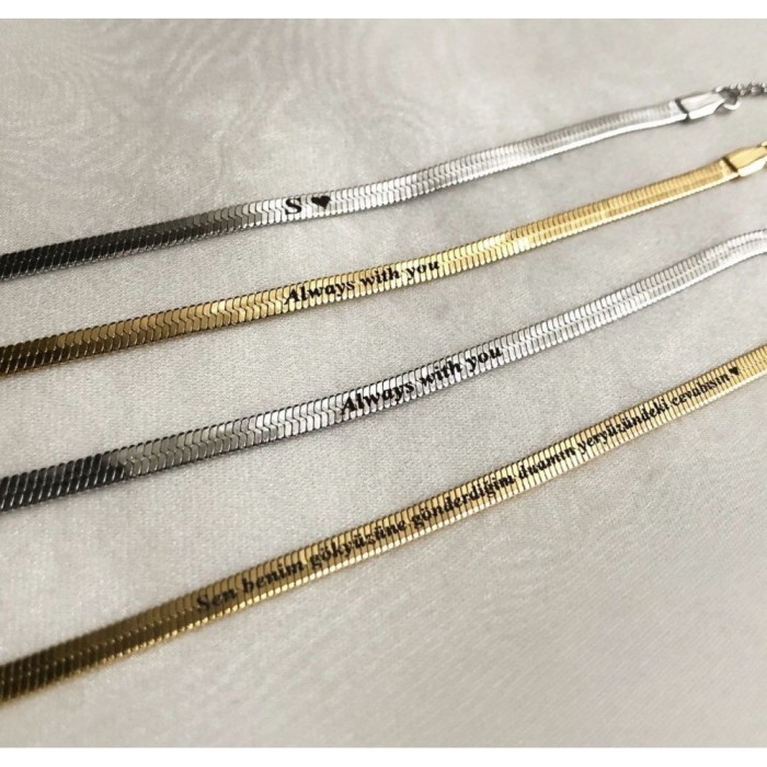 Collana Choker snake in acciaio placcato oro