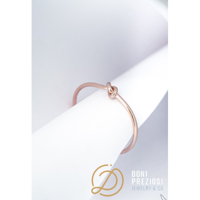 Bracciale Nodo acciaio placcato in oro