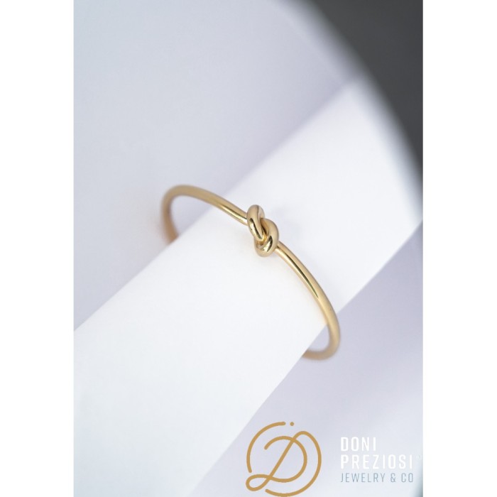Bracciale Nodo acciaio placcato in oro