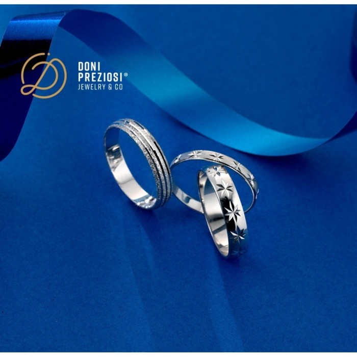 Coppia di fedine in argento 925% placcato oro incisioni omaggio