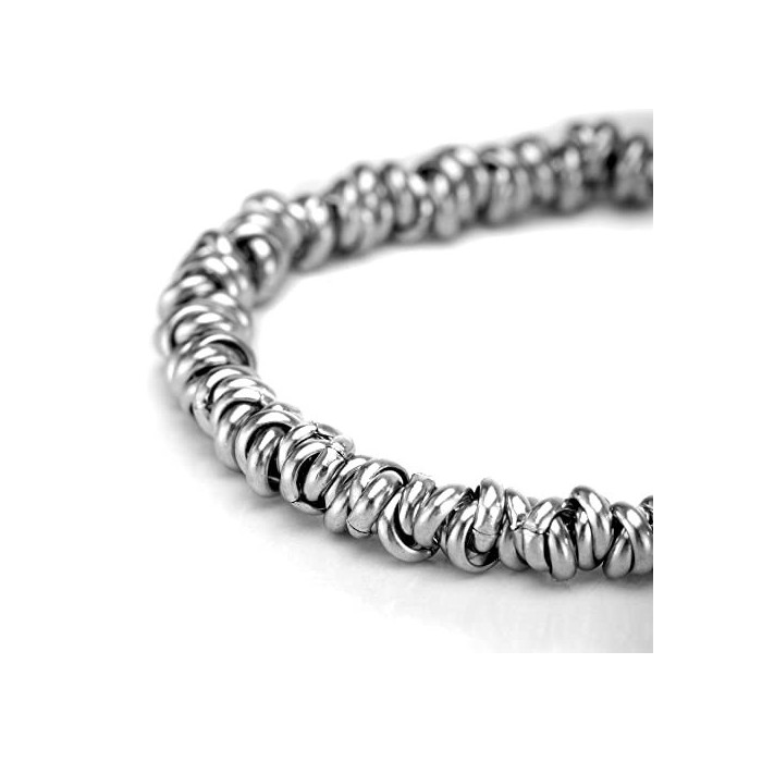 Bracciale nodini uomo donna unisex in acciaio