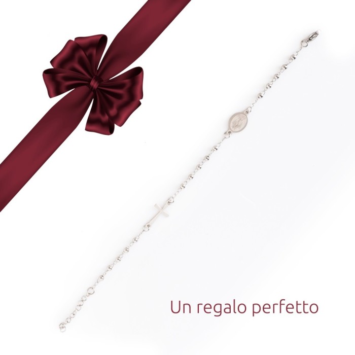 Bracciale Rosario Acciaio Classico Resistente varie colorazioni uomo/donna/unisex