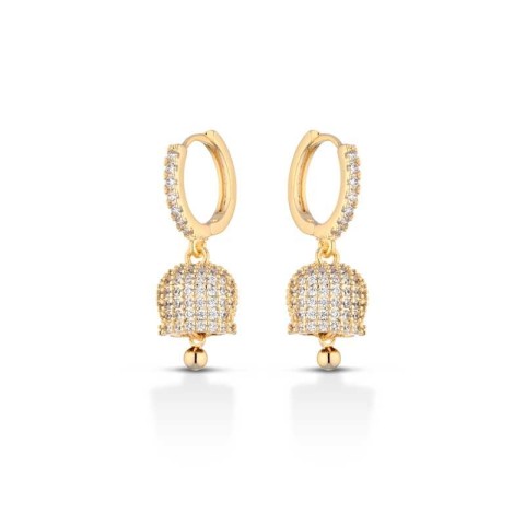 Orecchini pendenti campanella capri zirconati