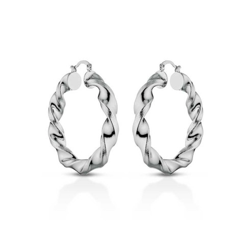 Orecchini a cerchio intrecciati