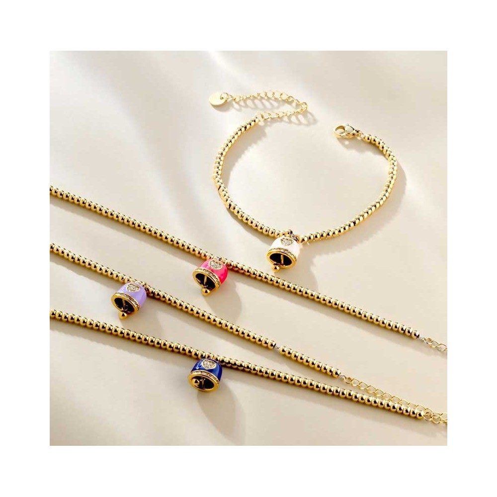 Bracciale con campanella capri smaltata