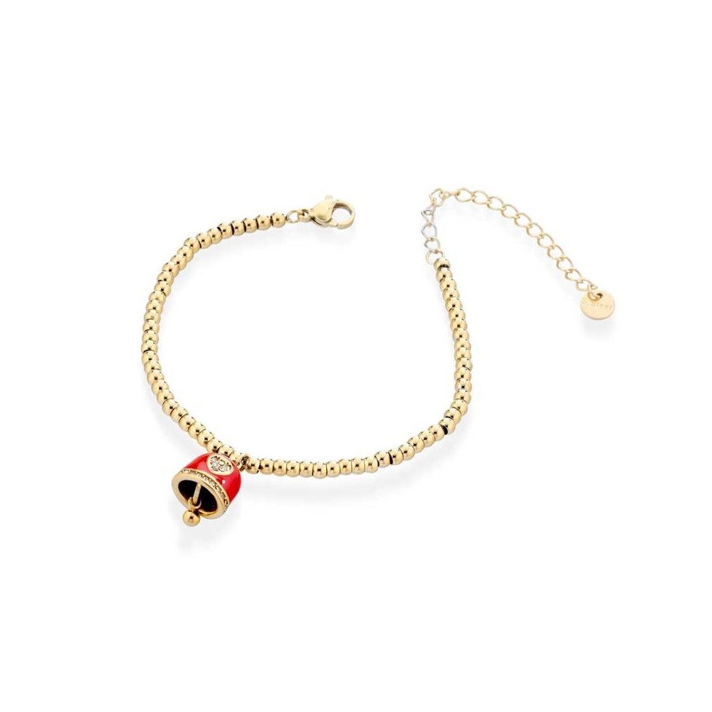 Bracciale con campanella capri smaltata
