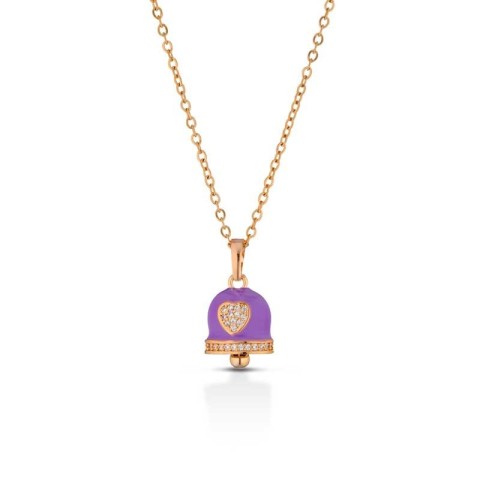 Collana con campanella capri smaltata