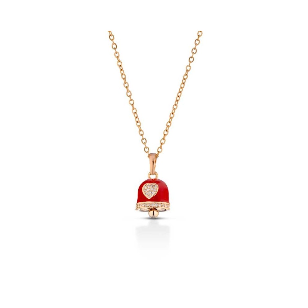 Collana con campanella capri smaltata