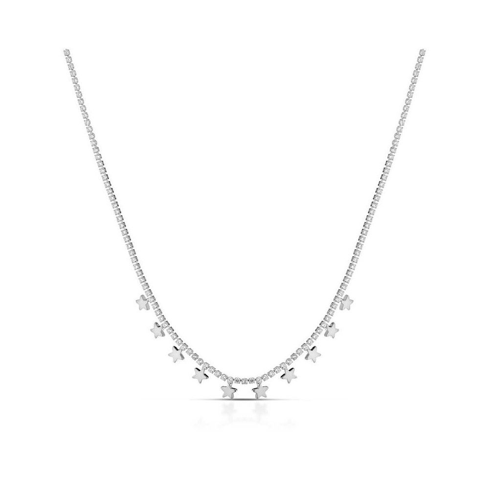 Collana tennis con stelle pendenti