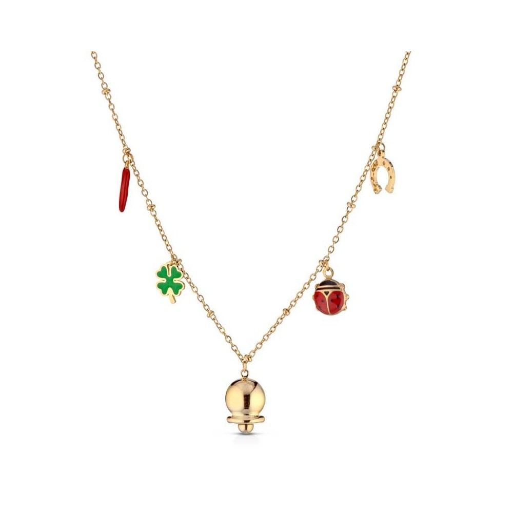 Collana ciondoli portafortuna misti