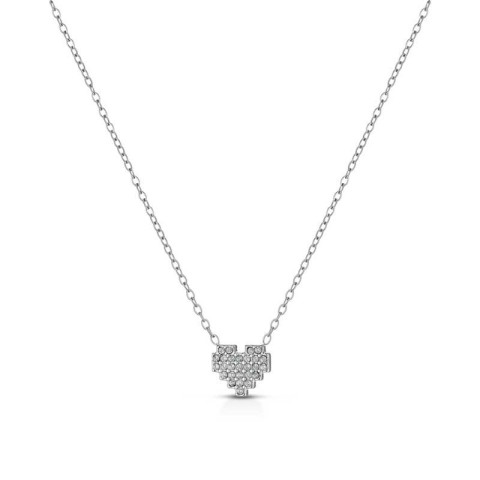 Collana cuore pixel mini