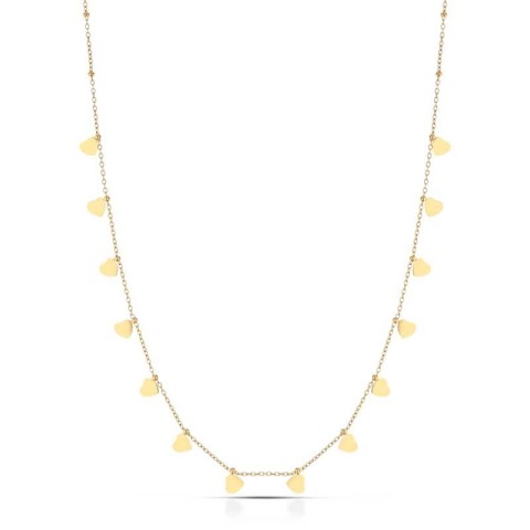 Collana con cuoricini pendenti