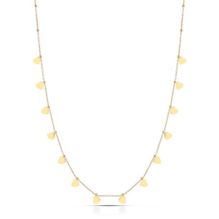 Collana con cuoricini pendenti