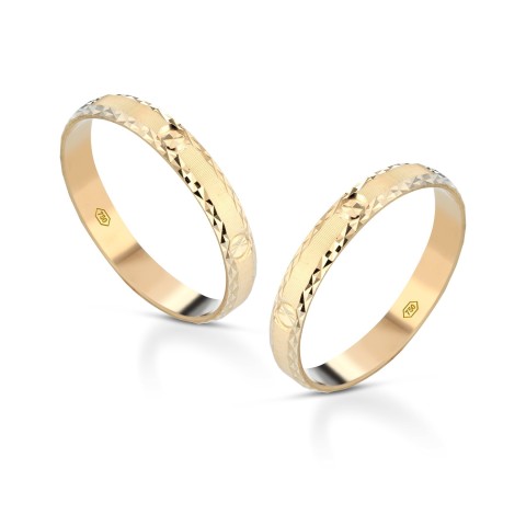 Fedine in oro giallo 18 carati incisioni omaggio