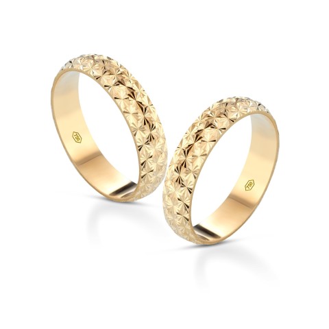 Fedine in oro giallo 18 carati incisioni omaggio