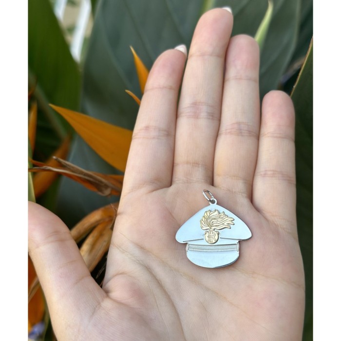 Ciondolo Personalizzabile replica cappello Forze Dell'ordine