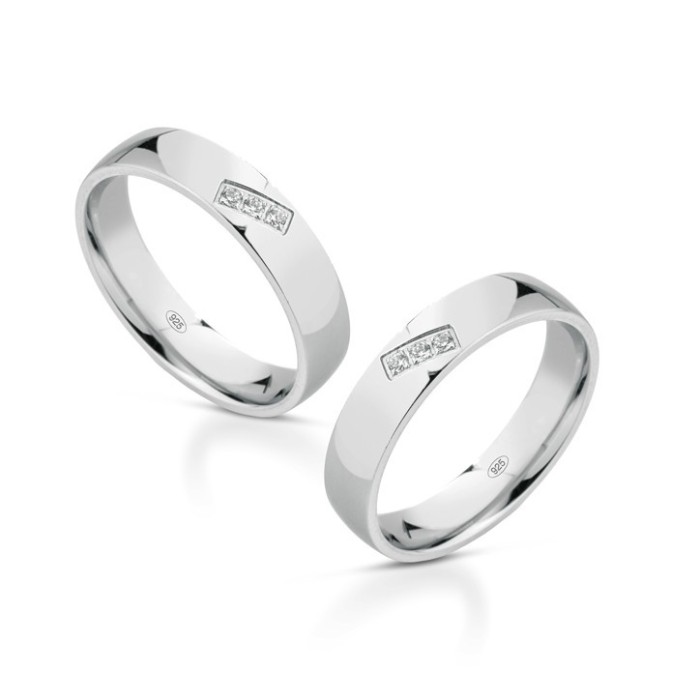 Fedine in argento lui e lei con incisioni omaggio | Doni Preziosi