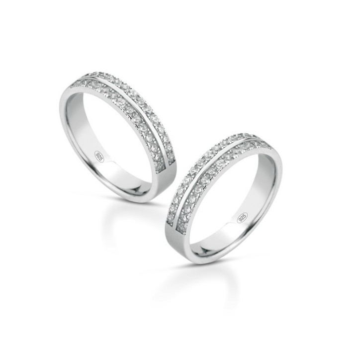 Fedine in argento lui e lei con incisioni omaggio | Doni Preziosi