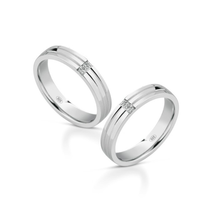 Fedine in argento lui e lei con incisioni omaggio | Doni Preziosi