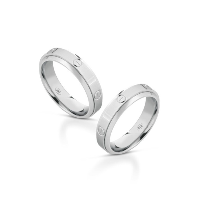 Fedine in argento lui e lei con incisioni omaggio | Doni Preziosi