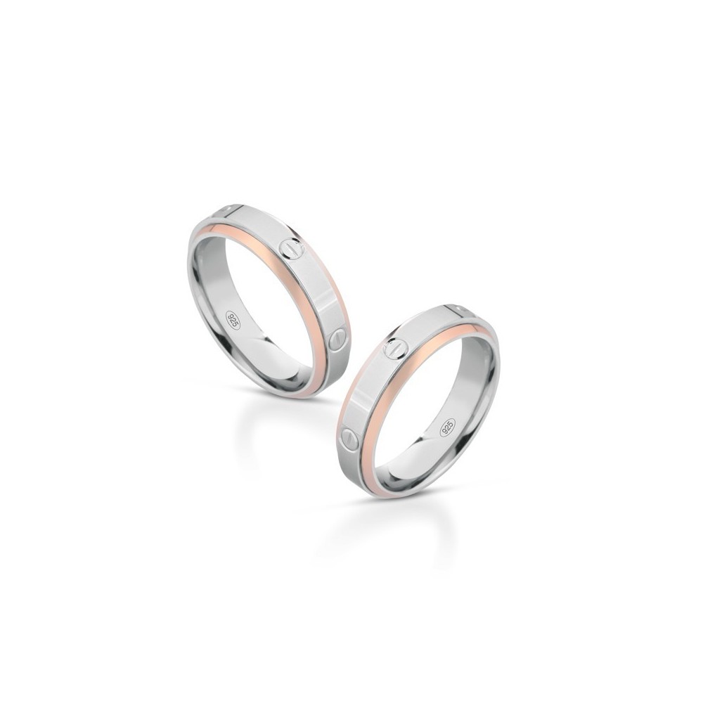 Fedine in argento lui e lei con incisioni omaggio | Doni Preziosi