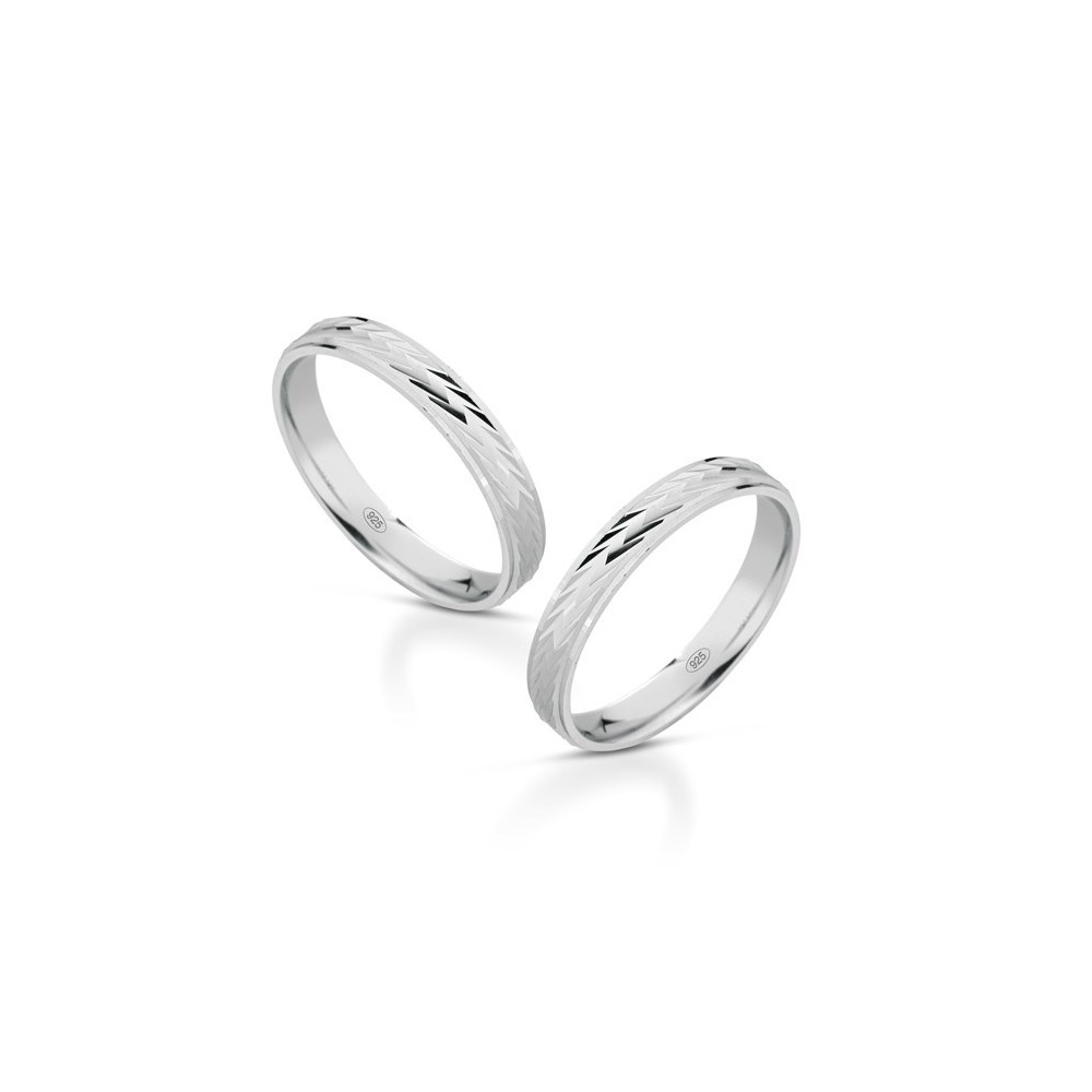 Fedine in argento lui e lei con incisioni omaggio | Doni Preziosi