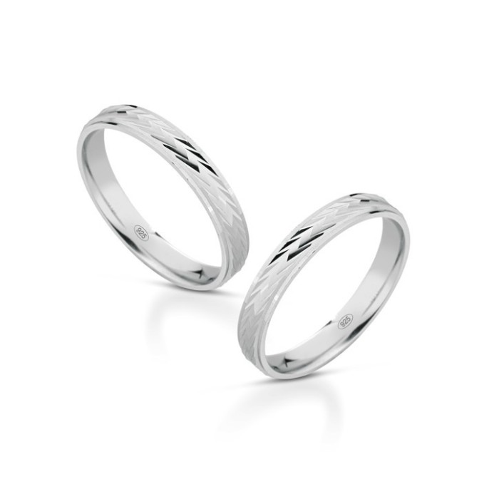 Fedine in argento lui e lei con incisioni omaggio | Doni Preziosi