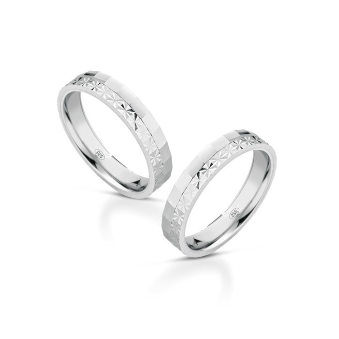 Fedine in argento lui e lei con incisioni omaggio | Doni Preziosi