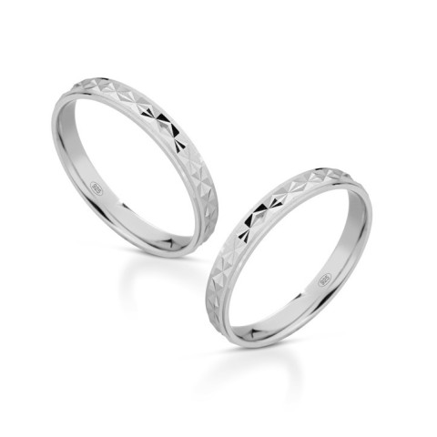 Fedine in argento lui e lei con incisioni omaggio | Doni Preziosi