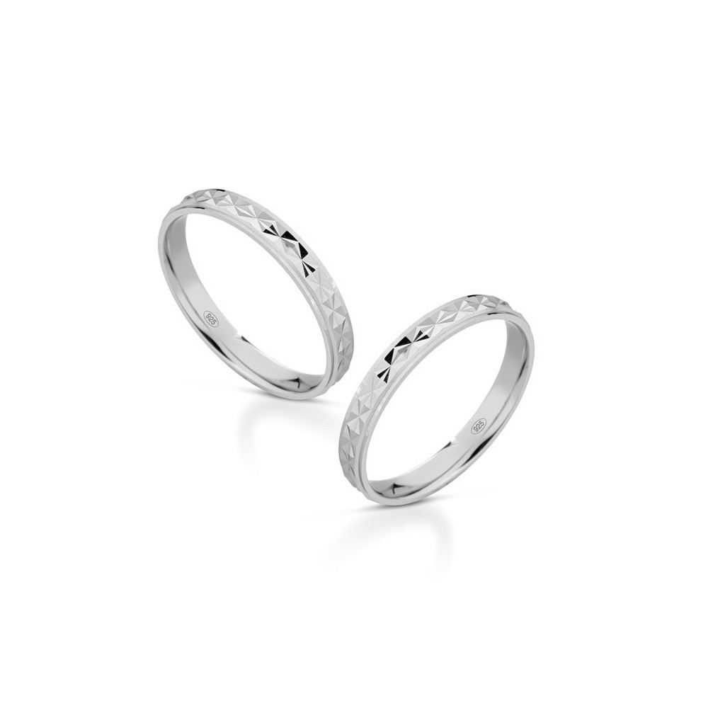 Fedine in argento lui e lei con incisioni omaggio | Doni Preziosi